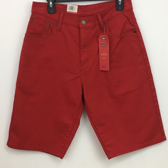 levi's red shorts
